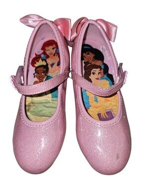 Ground Up Girls Pink Sparkle Light-Up Mary Jane Princess Shoes